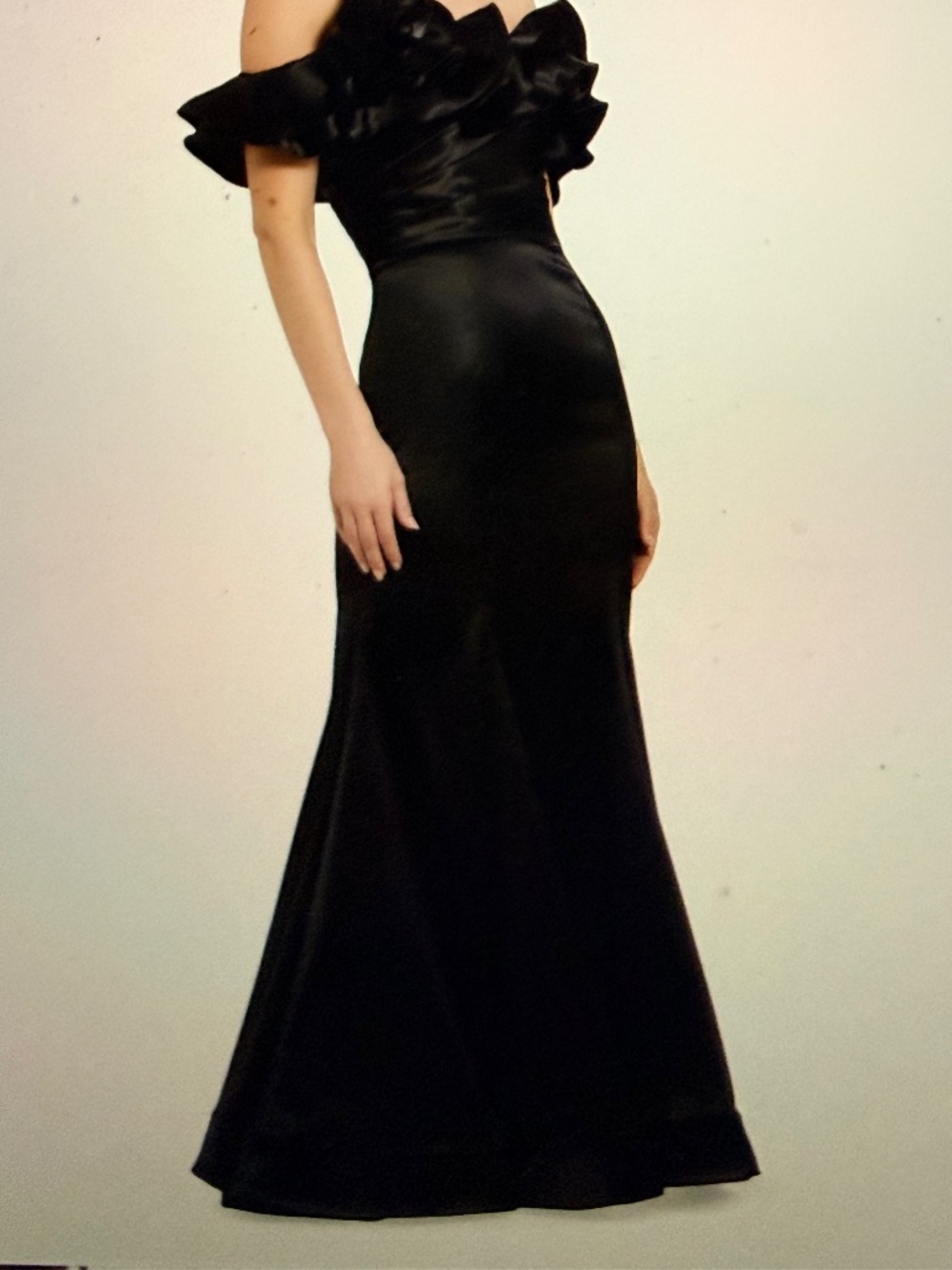 Mac Duggal Evening Dress Off-the-shoulder Black NWT